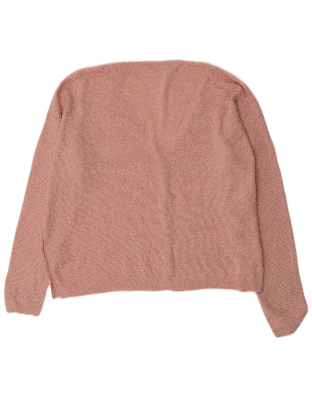 Maglione cardigan oversize da donna Marks & Spencer UK 16 grande acrilico rosa