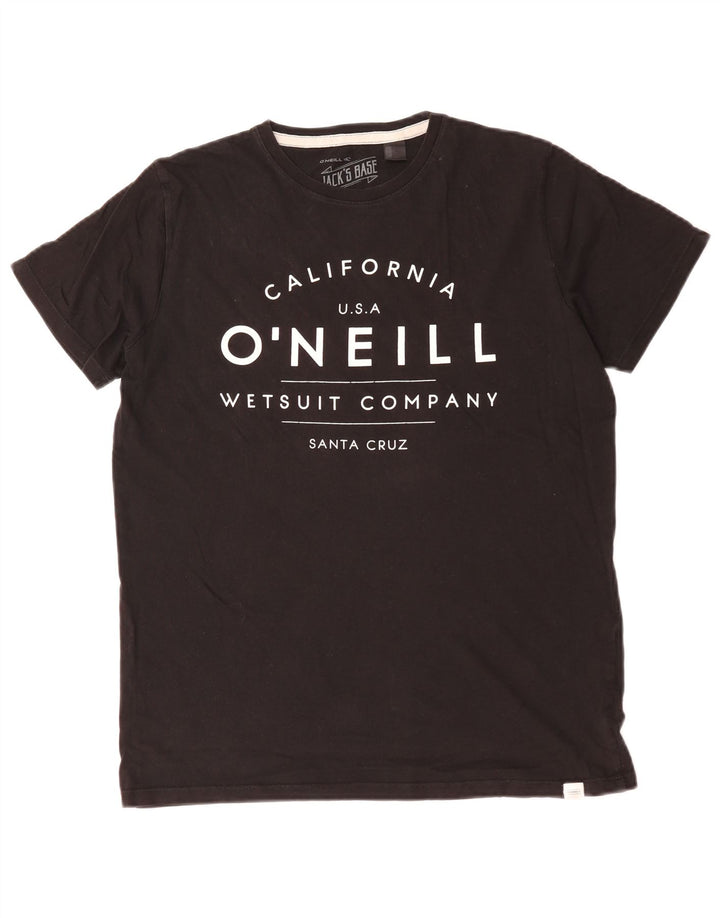 T-shirt grafica per ragazzi O'Neill 15-16 anni in cotone nero