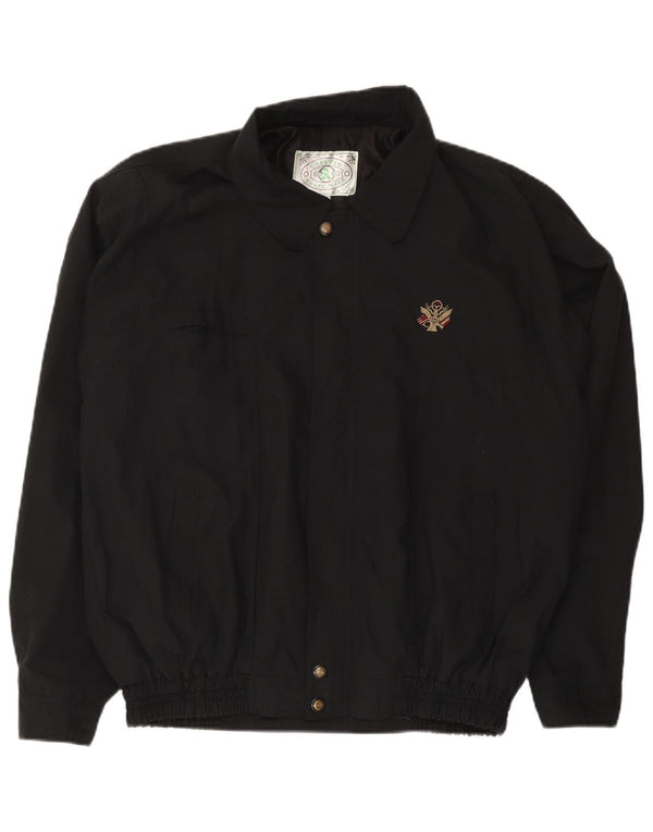 Giubbotto bomber vintage da uomo UK 42 XL nero
