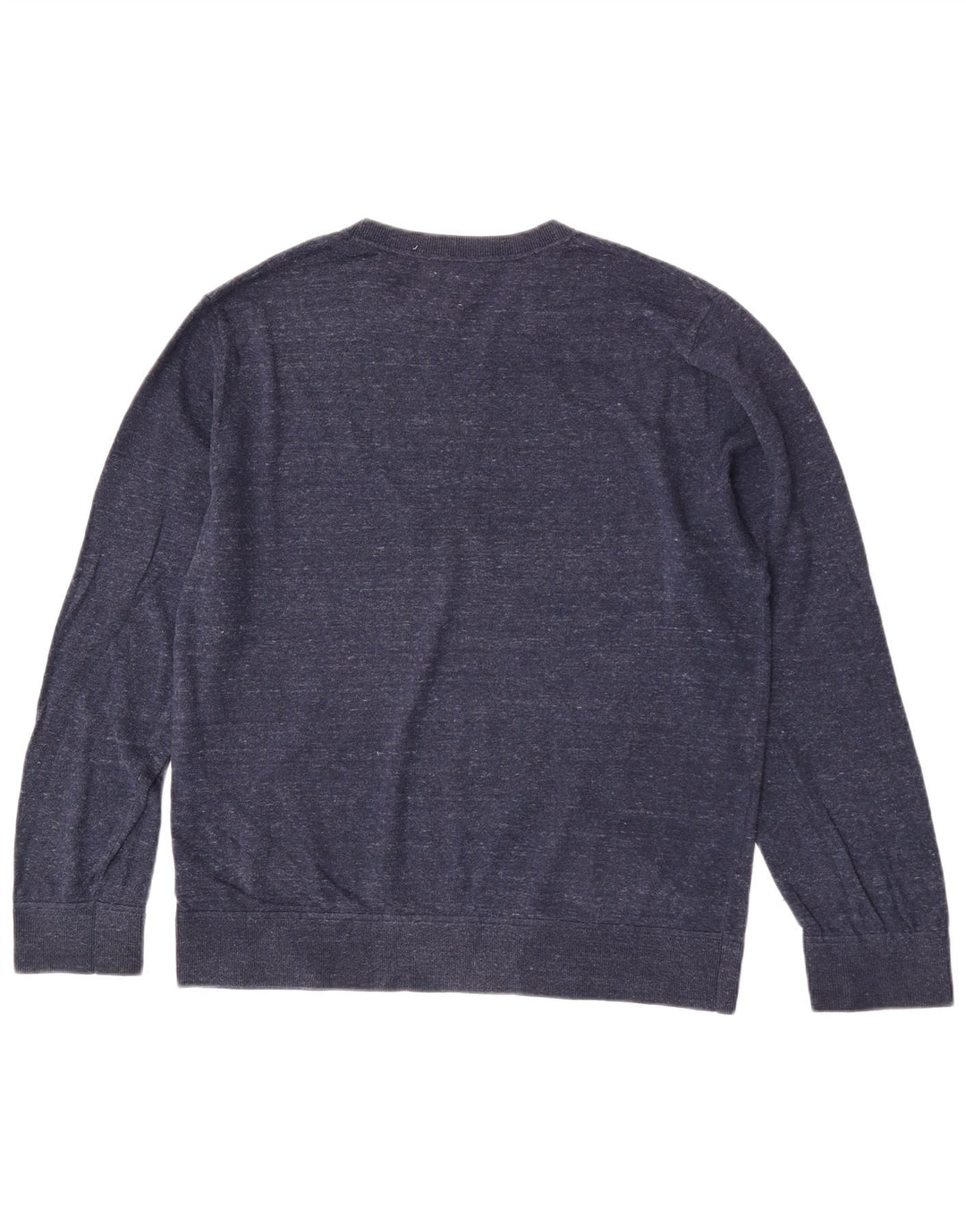 Maglione maglione girocollo da uomo Gap grande cotone screziato blu navy