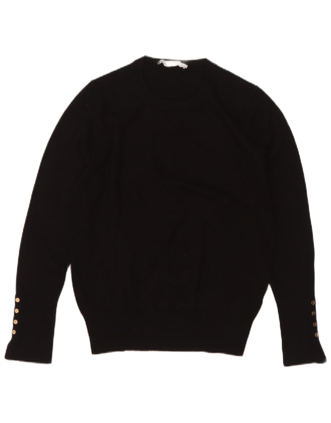 Maglione maglione girocollo da donna Zara UK 12 medio nero
