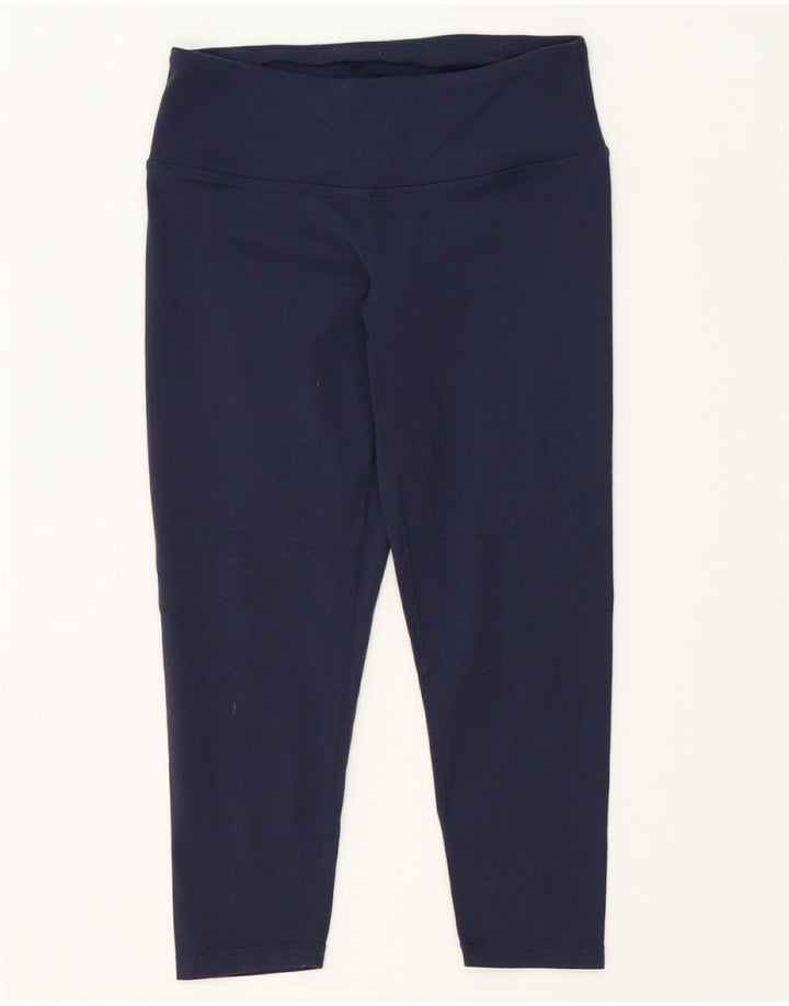 PRANA Womens Capri Leggings UK 8 Small  Navy Blue Vintage Prana and Second-Hand Prana from Messina Hembry 