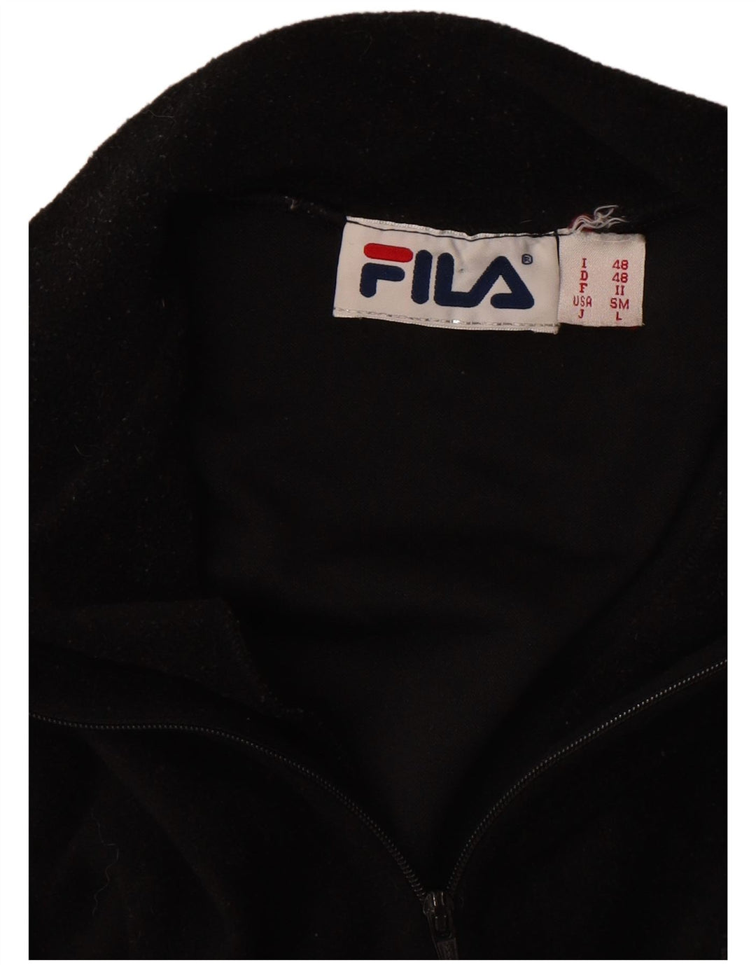 Maglione in pile da uomo FILA con zip e collo IT 48 medio nero