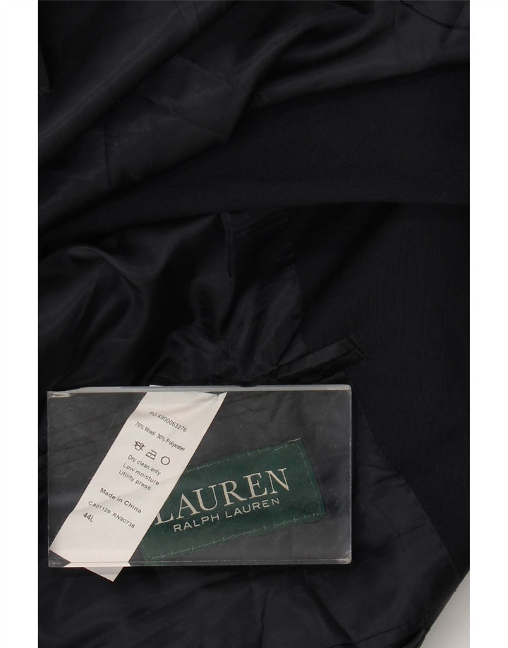 Giacca blazer da uomo a 2 bottoni Ralph Lauren UK 44 XL lana blu navy