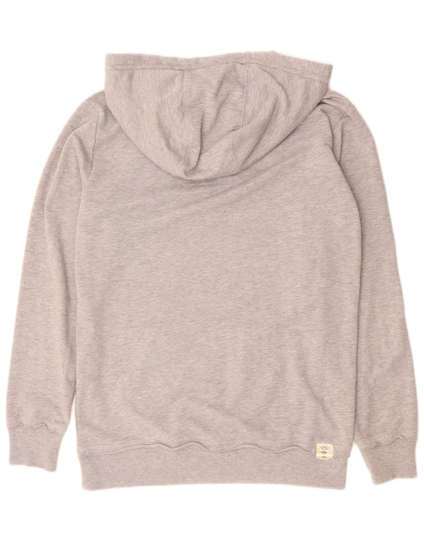 Maglione con cappuccio e zip grafica lunga da donna Guess UK 14 Grigio medio