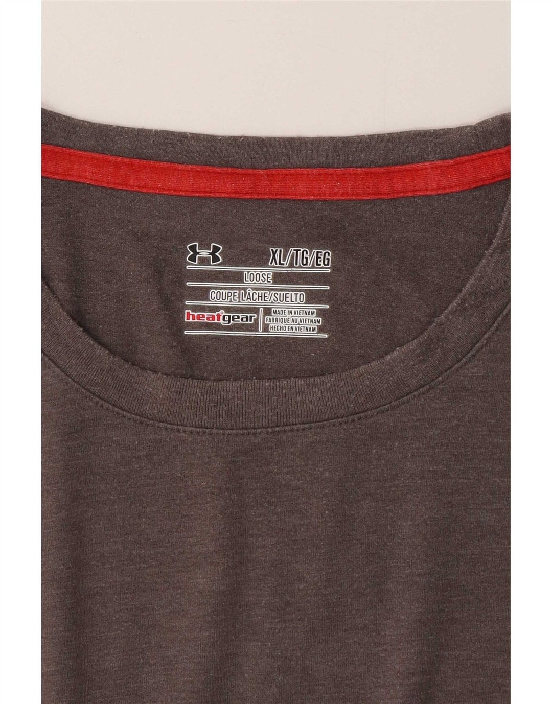 Maglietta da uomo Under Armour Top XL Poliestere grigio