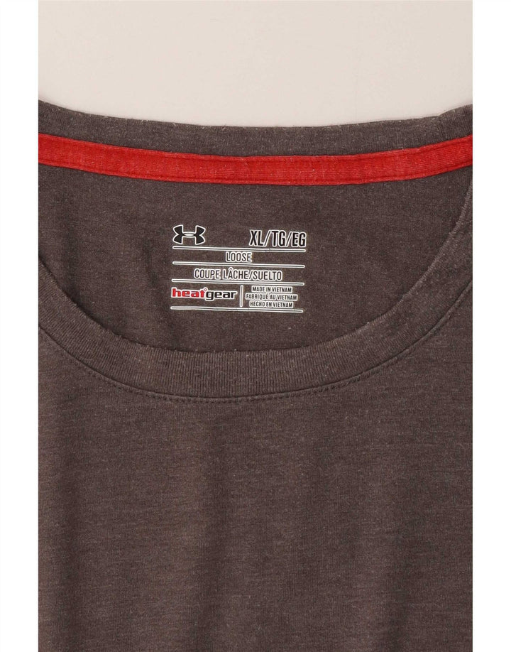 Maglietta da uomo Under Armour Top XL Poliestere grigio