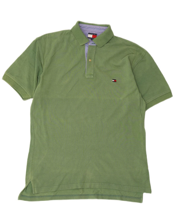 TOMMY HILFIGER Polo da uomo piccola in cotone verde