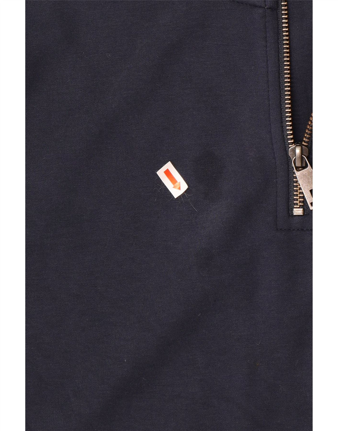 Felpa da uomo con collo con zip Ted Baker, taglia 3, cotone medio blu navy