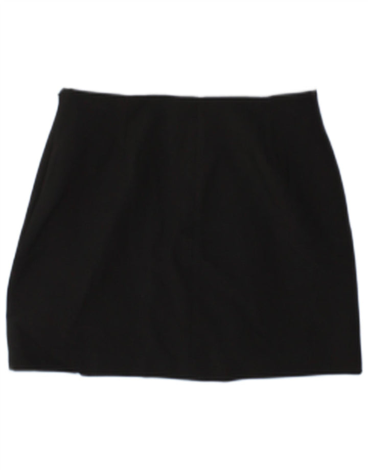 Minigonna Zara da donna piccola W26 poliestere nera