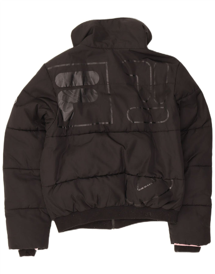 Giacca imbottita oversize grafica da donna Fila UK 10 piccola poliestere nero