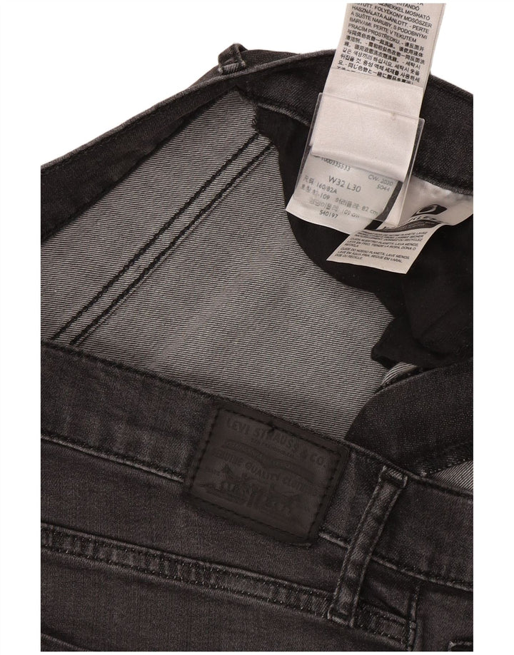 Jeans dritti a vita alta Levi's 724 da donna W32 L30 Lyocell grigio