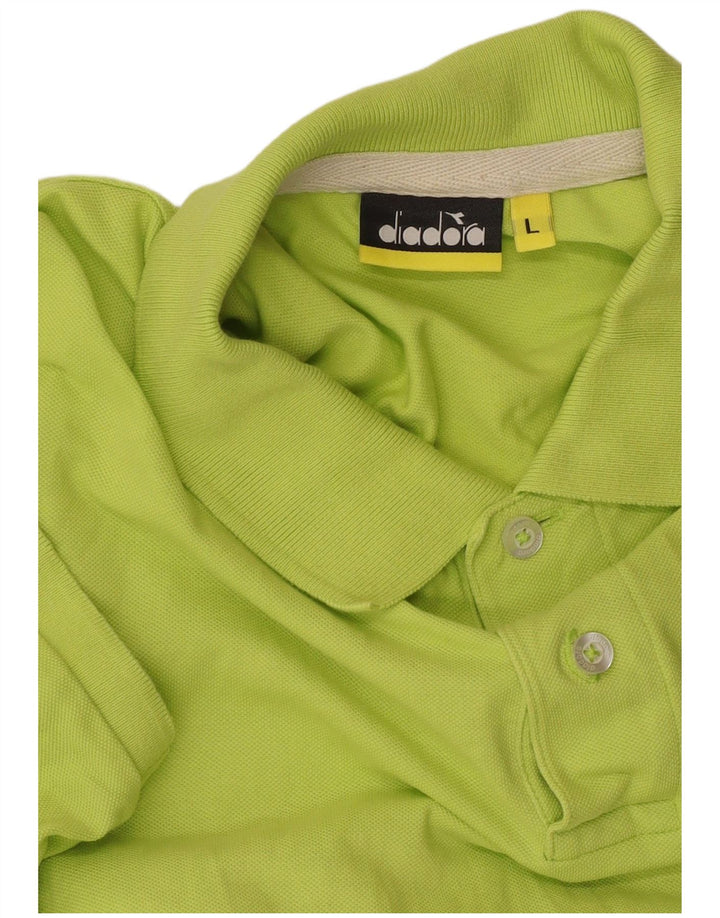 Polo DIADORA Uomo Large Verde Cotone