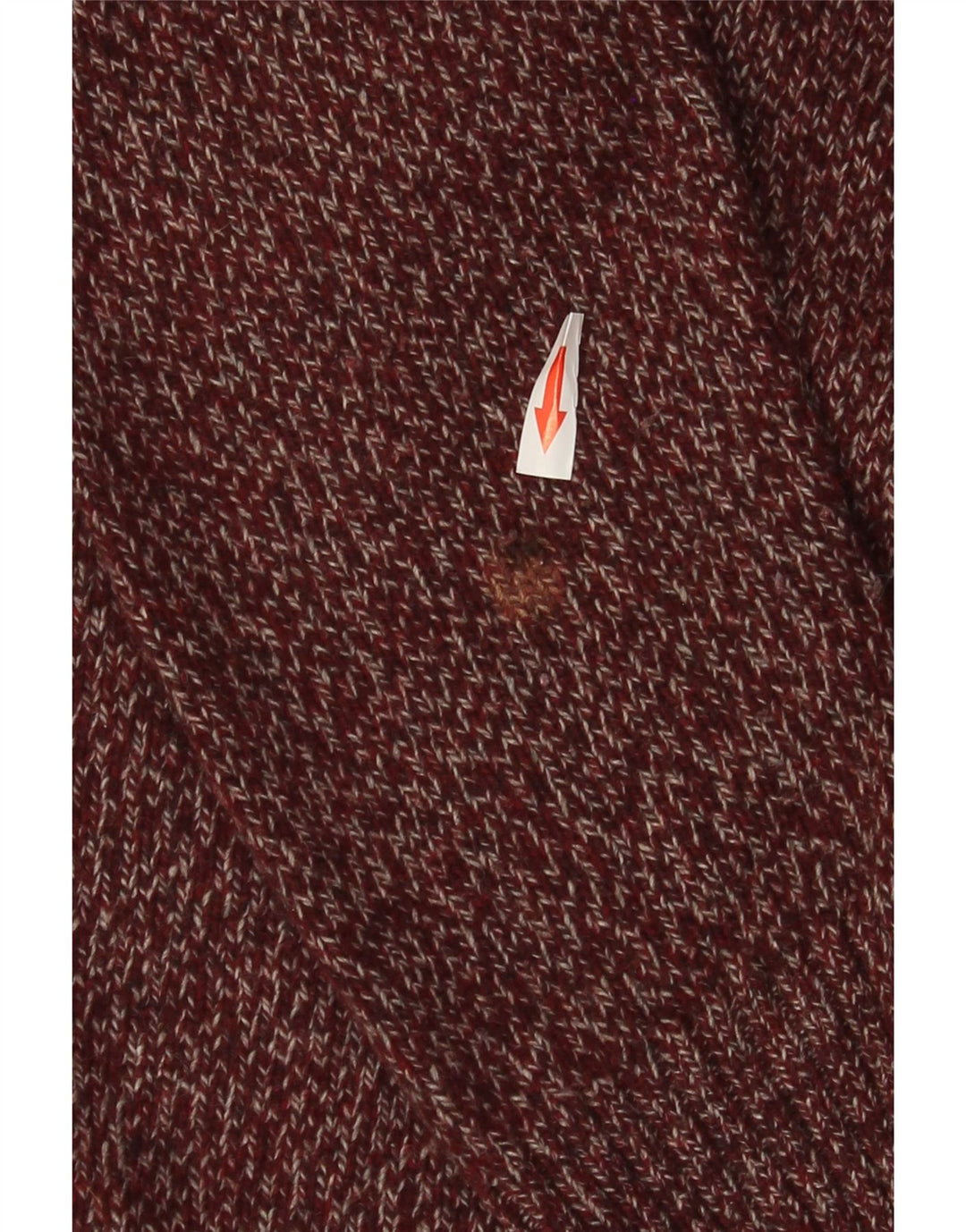 Maglione maglione girocollo da uomo Barbour in lana bordeaux media