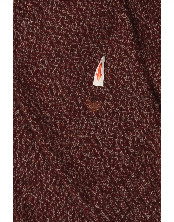Maglione maglione girocollo da uomo Barbour in lana bordeaux media