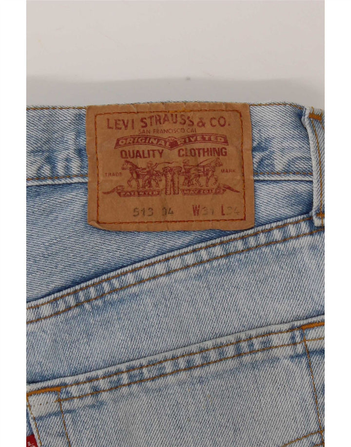Levi's Uomo 513 Jeans dritti W31 L34 Blu