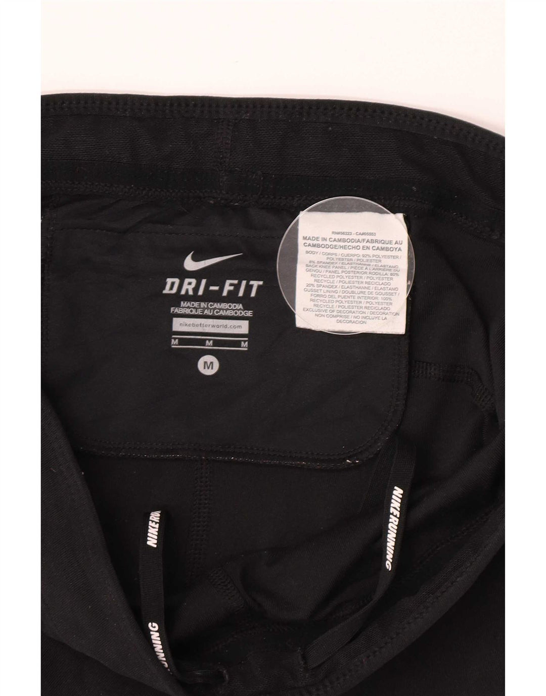 Leggings Nike Dri Fit da donna UK 12 medio nero poliestere