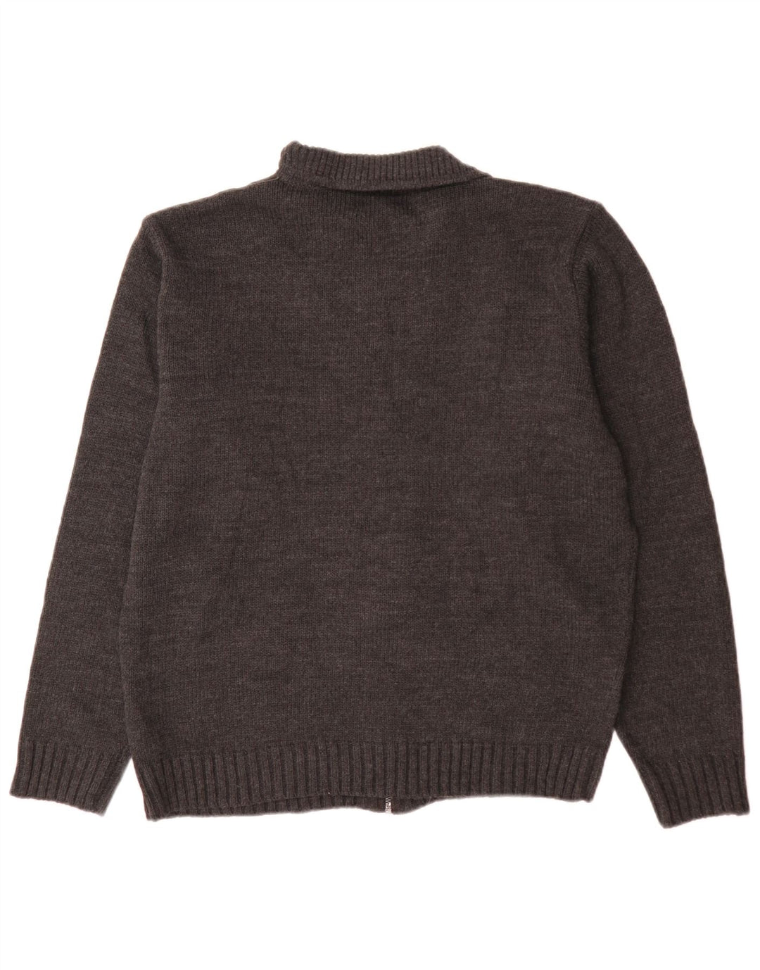 Maglione cardigan vestibilità regolare da uomo Marks & Spencer grande acrilico grigio