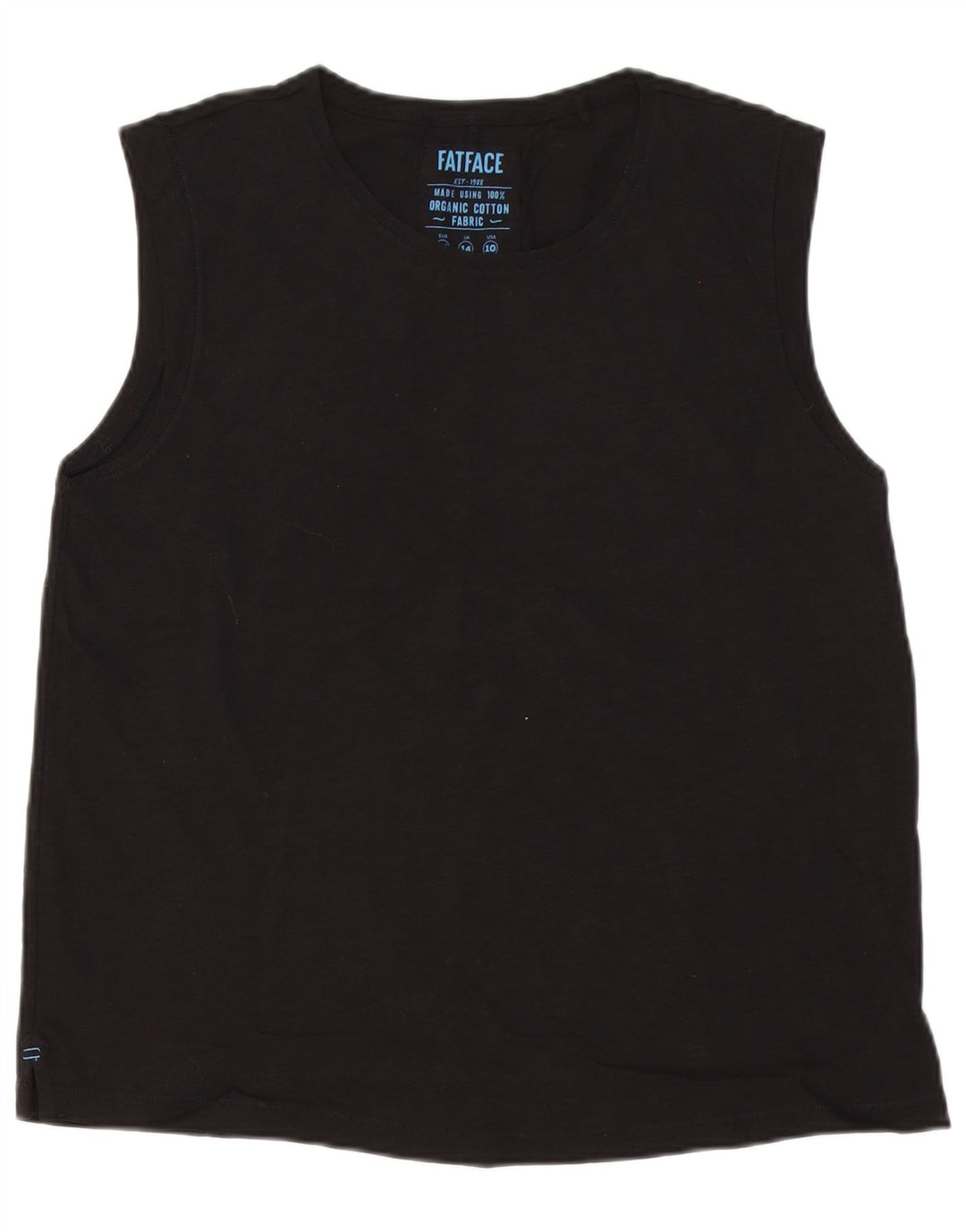Canotta da donna Fat Face UK 14 grande cotone nero