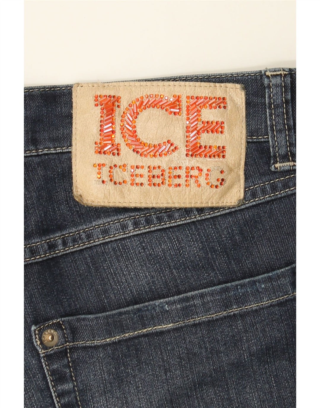 ICEBERG Womens Straight Jeans W30 L28 Blue Cotton Vintage Iceberg and Second-Hand Iceberg from Messina Hembry 