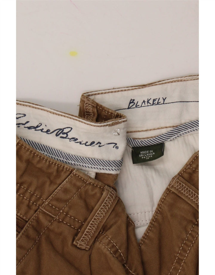 EDDIE BAUER Womens Blakely Fit Chino Shorts US 10 Large W32 Brown Vintage Eddie Bauer and Second-Hand Eddie Bauer from Messina Hembry 