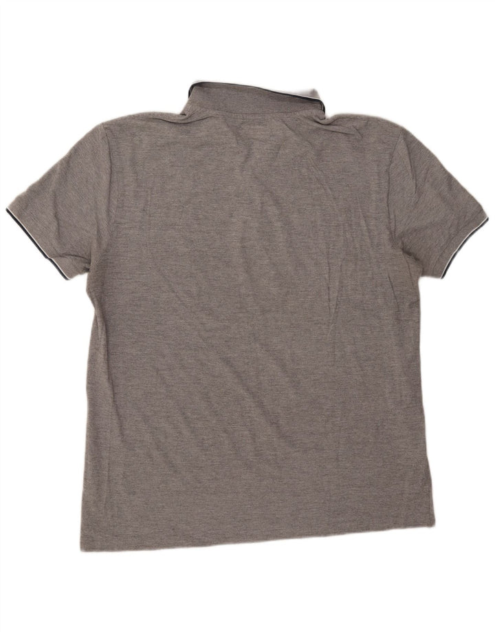 Polo da uomo KAPPA 2XL cotone chiazzato grigio
