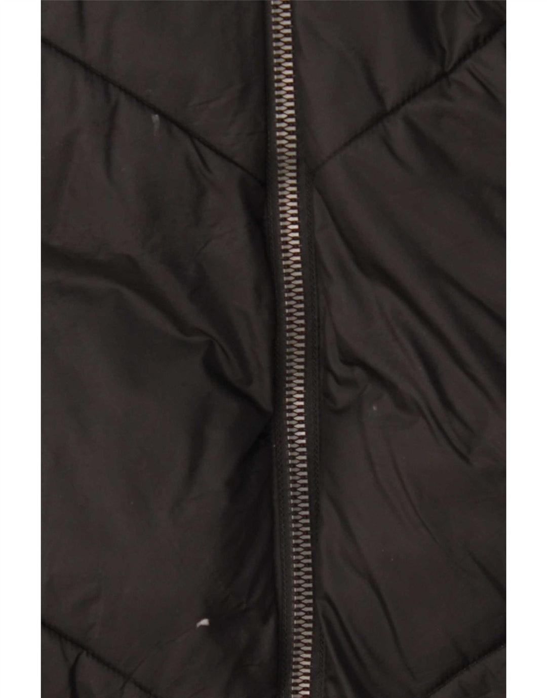 Cappotto imbottito con cappuccio da donna Zara UK 14 poliestere nero medio