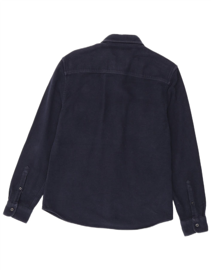 Camicia Reiss da uomo dalla vestibilità regolare, taglia grande, in cotone blu navy