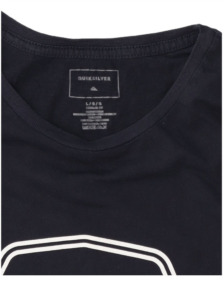 T-shirt grafica da uomo con vestibilità regolare Quiksilver, taglia grande, blu navy