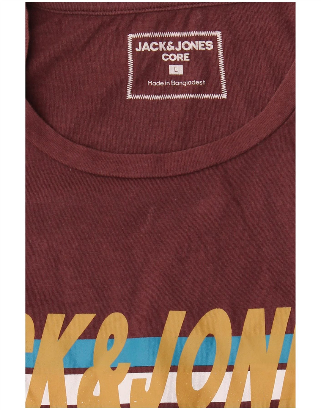 Jack & Jones T-shirt grafica da uomo grande bordeaux