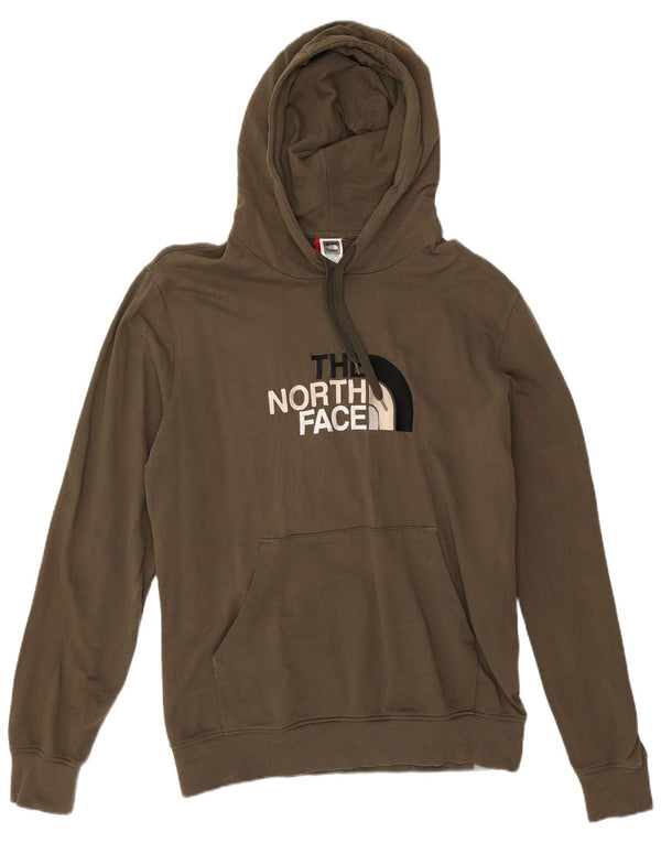 Felpa con cappuccio grafica da uomo The North Face grande in cotone kaki