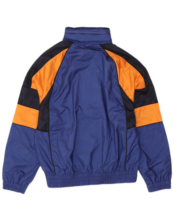 LACOSTE Giacca da tuta da uomo grande in poliammide color block blu navy