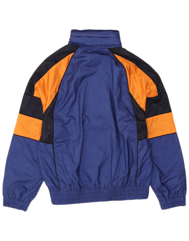 LACOSTE Giacca da tuta da uomo grande in poliammide color block blu navy