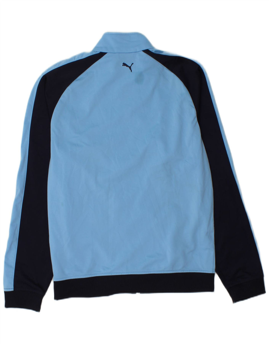 Giacca da tuta da ragazzo Puma 15-16 anni in poliestere color block blu