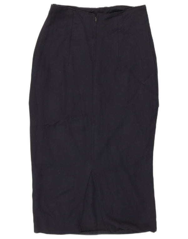 Gonna a tubino vintage slim fit da donna W26 piccola blu navy