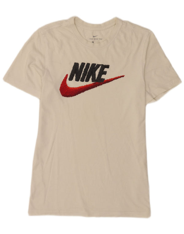 T-shirt grafica da uomo Nike Top Small in cotone bianco