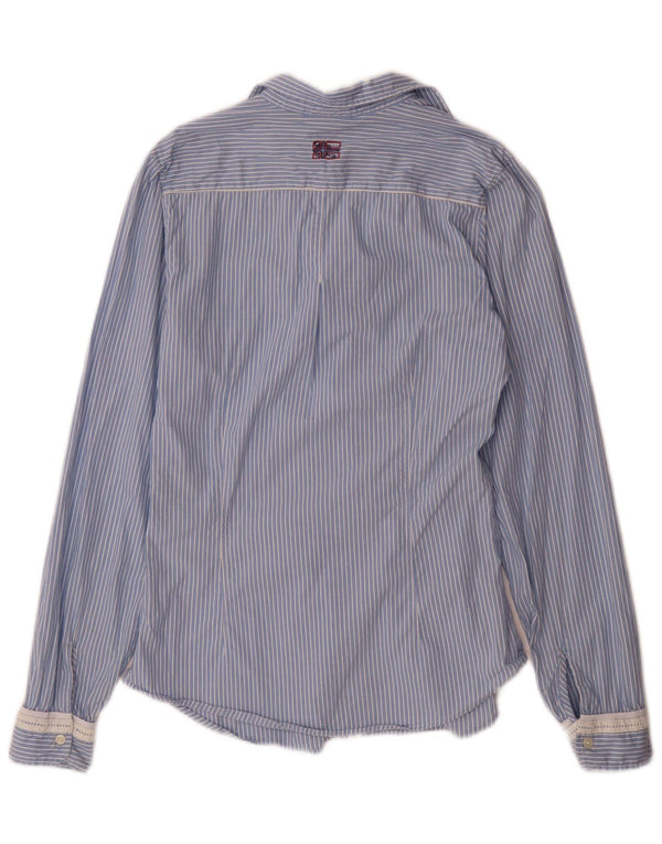 Camicia da donna Napapijri UK 10 piccolo gessato blu