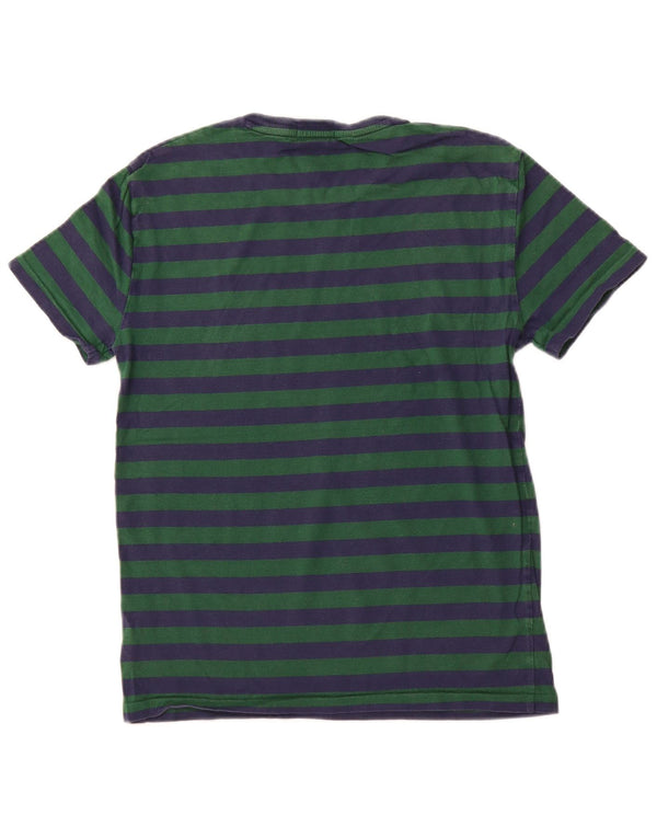 POLO RALPH LAUREN Mens Custom Slim Fit T-Shirt Top Small Green Striped