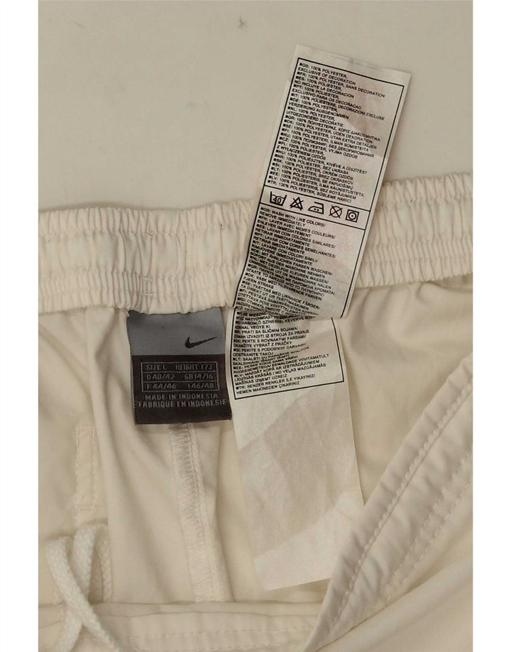 Pantaloncini sportivi Nike da donna UK 14/16 Large Bianco Poliestere