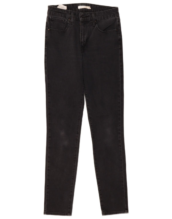 Jeans skinny a vita alta Levi's 721 da donna W28 L30 cotone nero