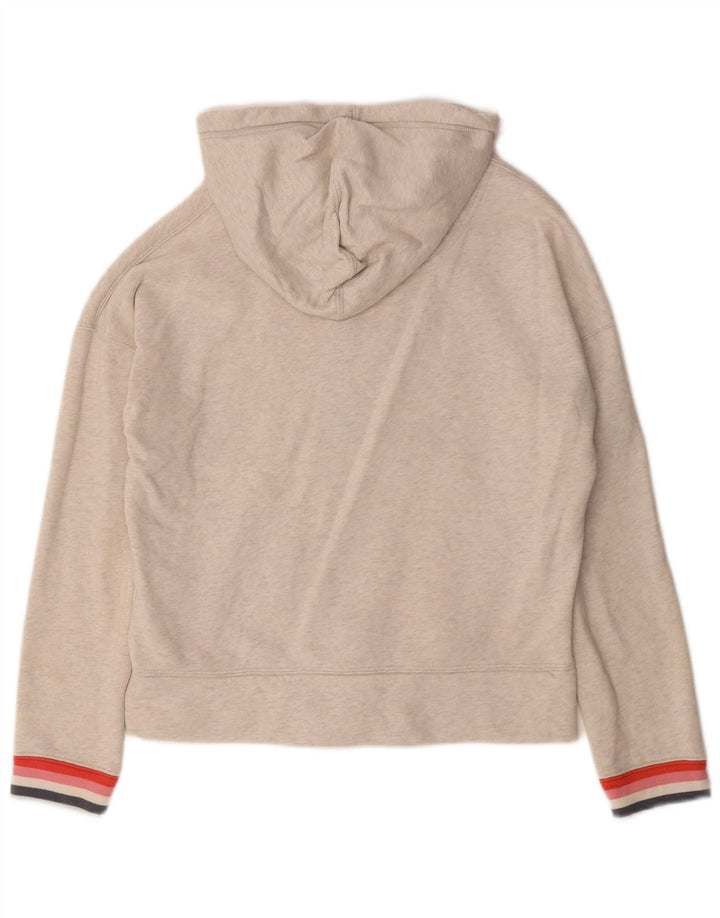 Joules, maglione con cappuccio e zip oversize da donna, UK 10, piccolo in poliestere beige