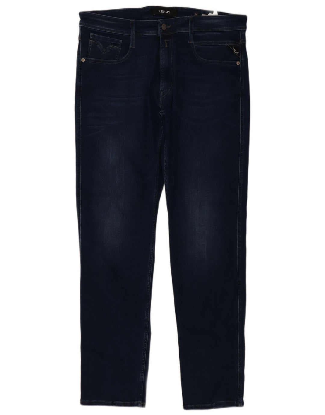 Replay Jeans slim da uomo W36 L32 cotone blu navy
