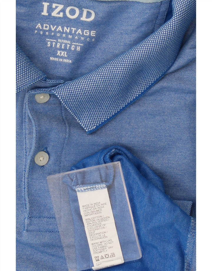 Polo da uomo IZOD 2XL in cotone blu