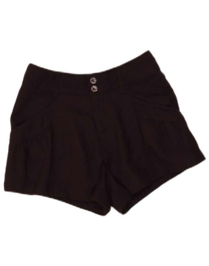 DIESEL Pantaloncini casual a vita alta da donna W28 Lana marrone medio