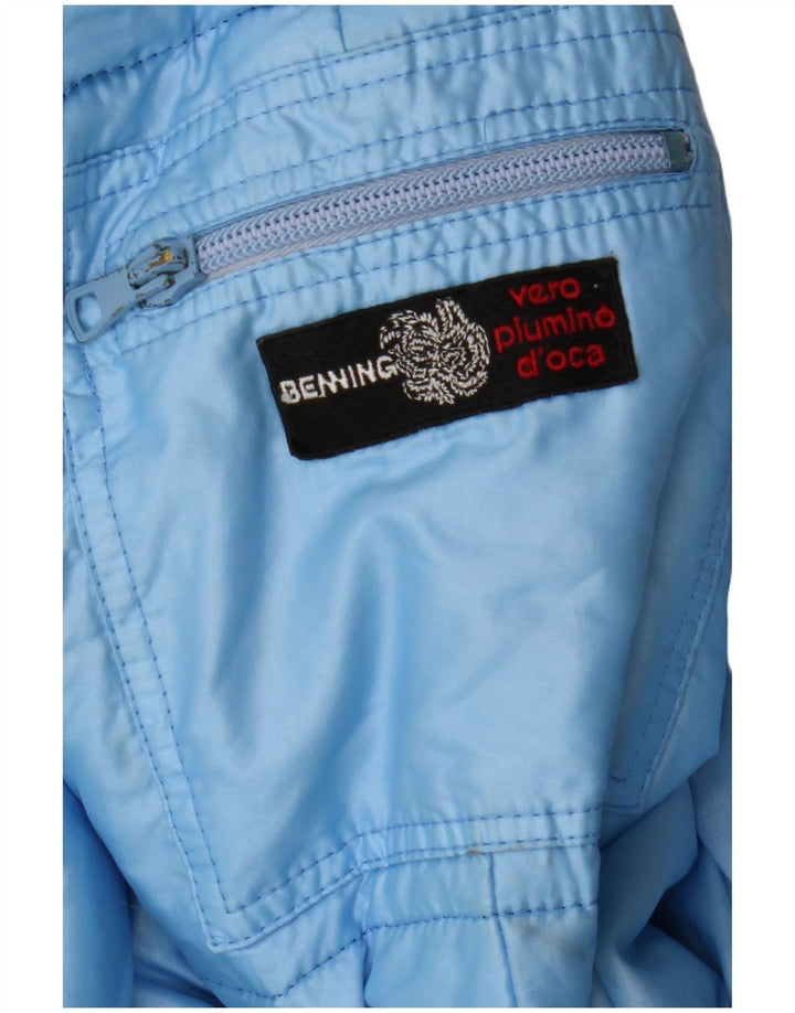 Giacca imbottita da uomo vintage UK 38 blu medio