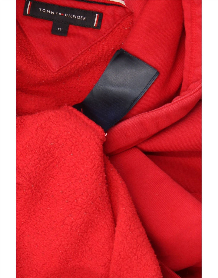 TOMMY HILFIGER Maglione con cappuccio grafico da uomo rosso medio