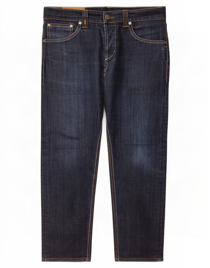 Jeans dritti da donna Dondup W34 L25 cotone blu navy