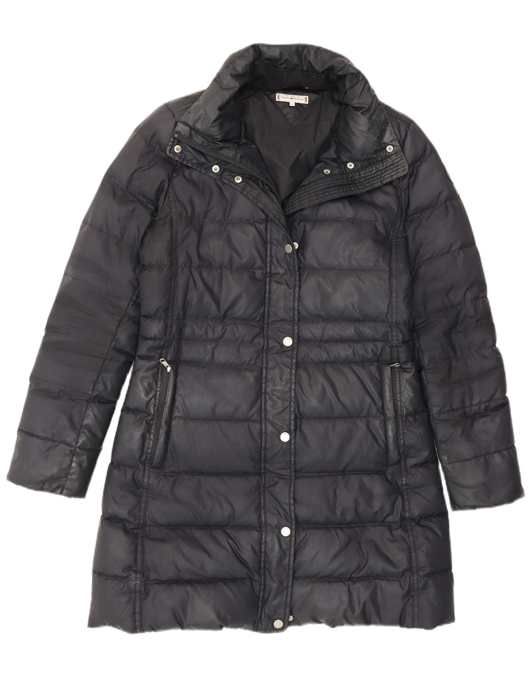 Cappotto imbottito da donna Tommy Hilfiger UK 10 piccolo poliestere grigio