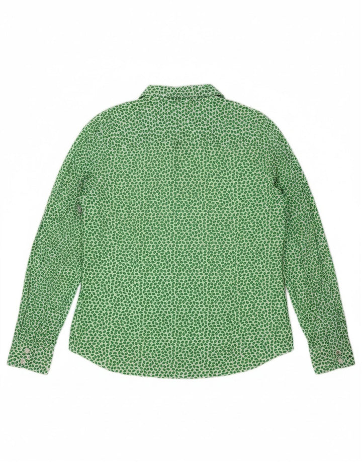 TOMMY HILFIGER Womens Big & Tall Abstract Pattern Shirt UK 18 XL Green
