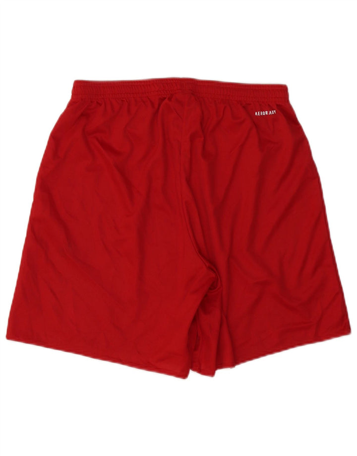 Pantaloncini sportivi ADIDAS Aeroready da uomo in poliestere rosso medio